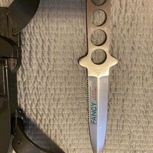 Fancy Stainless Steel Knife and sheath
